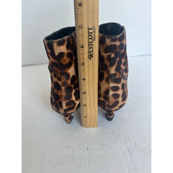 Gianni Bini Leopard Print Ankle Boots - Picture 8 of 12